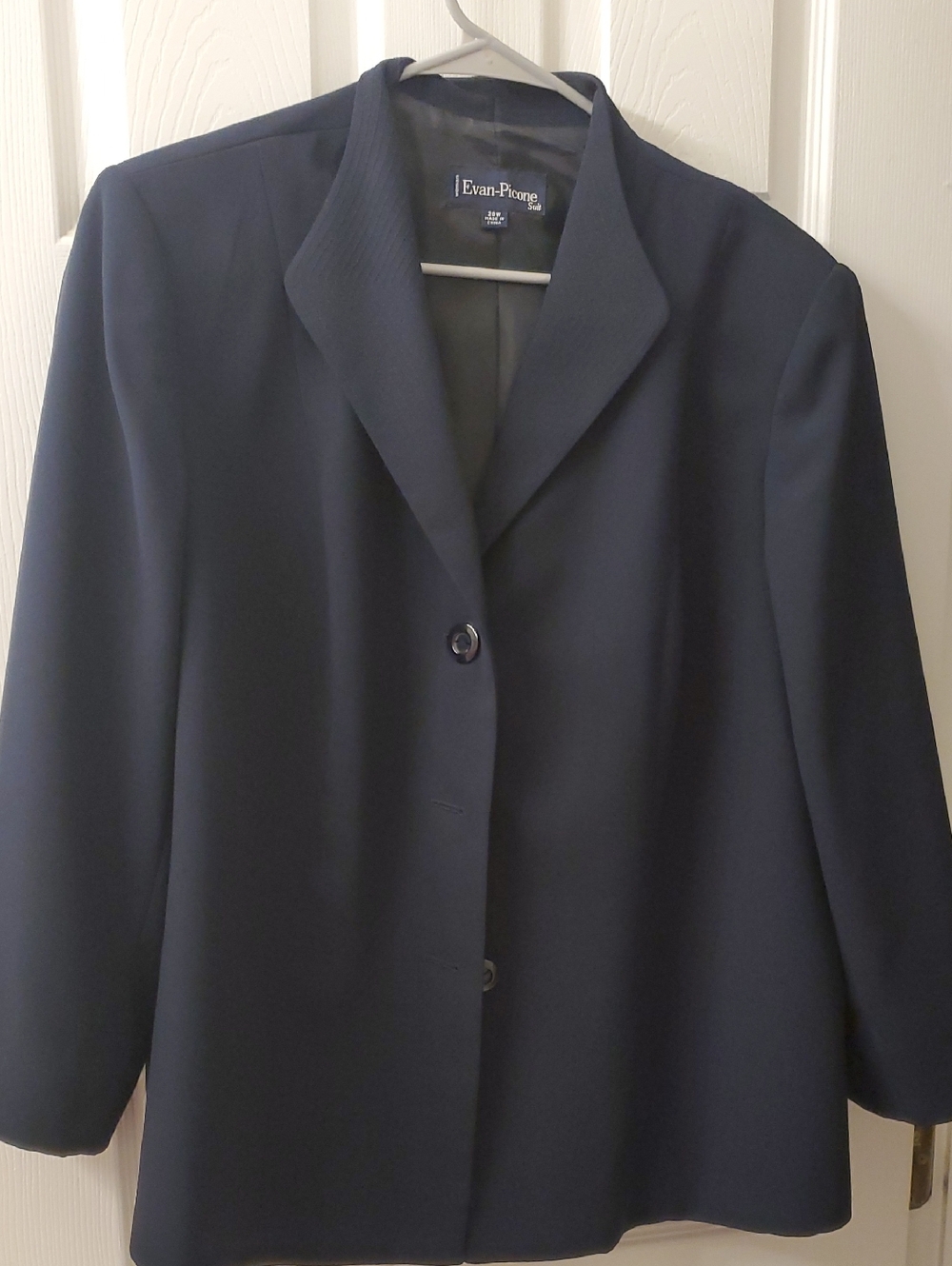 Evan Picone Dark Navy Women's Single-Breasted Blazer